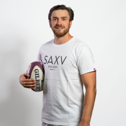 T-SHIRT BLANC "SA XV RUGBY"