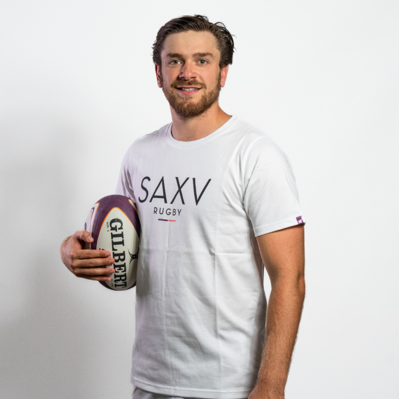 T-SHIRT BLANC "SA XV RUGBY"